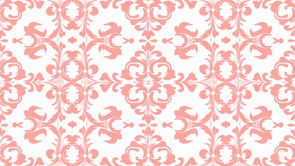 Vector damask seamless pattern background. Classical luxury old fashioned damask ornament, royal victorian seamless texture for wallpapers