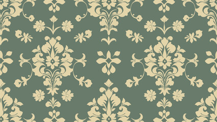 Vintage Damask seamless  background