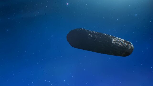 Asteroid 3I ATLAS in space 3D render