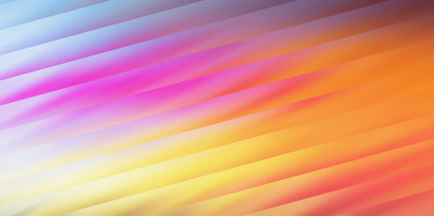 Diagonal Gradient Stripes With Soft Blurring Effect In Pink Orange And Blue Tones abstract background