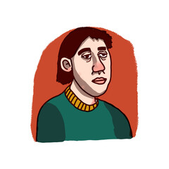 Hand drawn vector cartoon illustration 