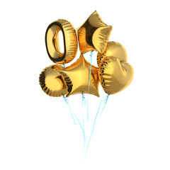 Colorful Birthday Party Balloons PNG