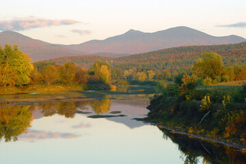 Jay Peak and Missisquoi River fall foliage