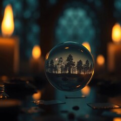 Fototapeta premium World in a Drop: The Fragility of Nature