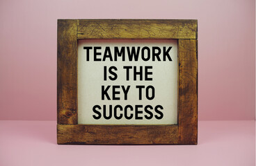 Wooden framed with motivational quote 