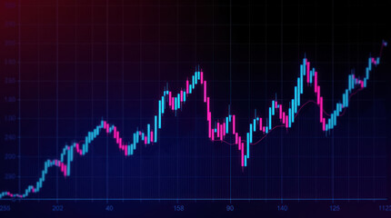 Fototapeta premium Stock Chart Market Trends
