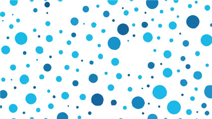 Blue water drops background with transparent bubbles and wet texture