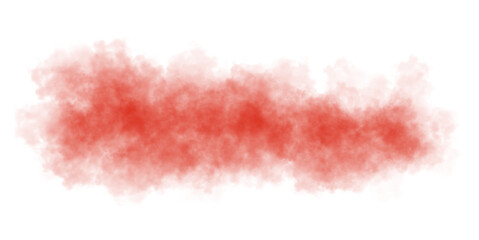 Realistic orange smoke cloud with soft texture and transparent background for visual projects, posters and web content