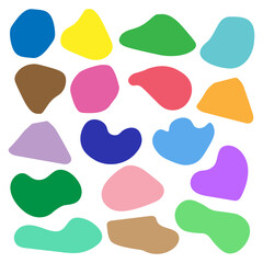 Collection of colorful abstract shapes