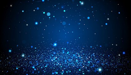 Abstract design featuring an array of sparkling dots against a gradient blue backdrop, forming a glittery, ethereal effect
