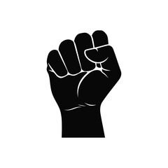 Black raised fist symbol