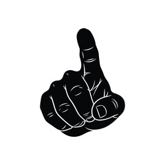 Index finger pointing up gesture