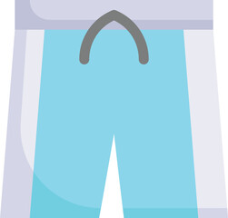 Classic Blue Board Shorts Beachwear Illustration