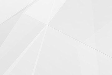 Obraz premium Minimal white and grey geometric background with polygons and gradients, vector EPS 10.