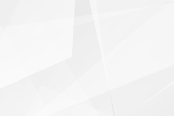Obraz premium Minimal white and grey geometric background with polygons and gradients, vector EPS 10.