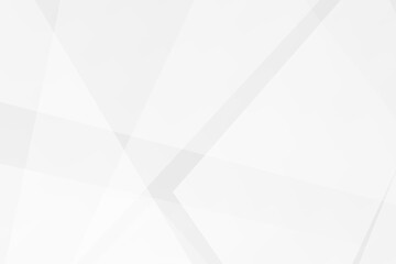 Obraz premium Minimal white and grey geometric background with polygons and gradients, vector EPS 10.
