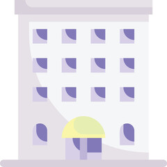 Modern Urban Hotel Vector