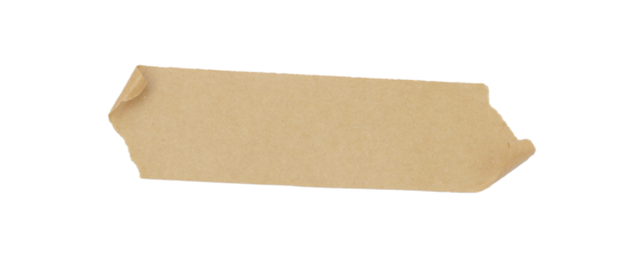 brown masking tape isolated on a white background, Torn Masking Tape, adhesive paper tape isolated on a transparent background	