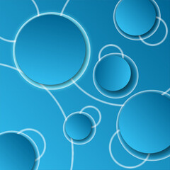 Sfondo cerchi, connessioni, business