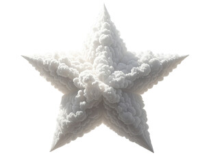christmas star on white background
