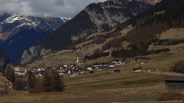 nauders village on the reschenpass tirol 4k 25fps video