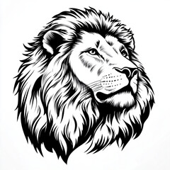 Obraz premium lion head vector