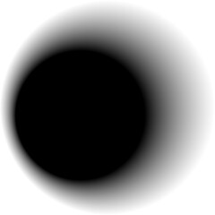 Back and white circle created with blur 