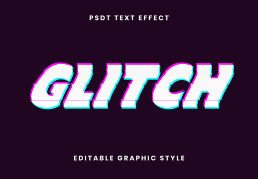 White Cyberpunk Glitch Text Effect Futuristic RGB Font