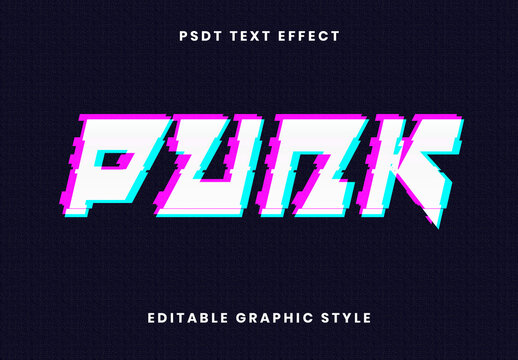 White Cyberpunk Glitch Text Effect Distorted Futuristic RGB Font