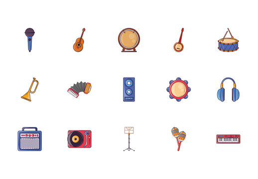 Music Instrument Icon Set