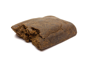 Hashish isolated on white background