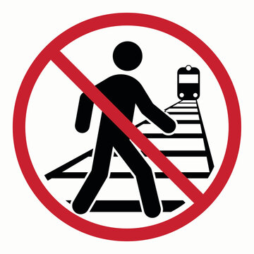 No railroad crossing sign