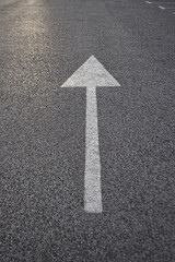 Arrow sign on asphaltarrow, sign, traffic, direction