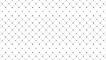 An evenly spaced black square and gray line grid pattern on a white background, creating a diamond-like repeating visual effect