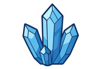 Cluster of blue gems displaying a unique mineral formation featuring numerous sharp crystals, set against a clear backdrop