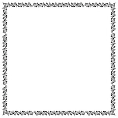 black and white border