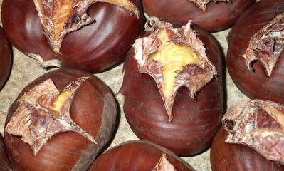 Roasted sweet Chestnut nuts