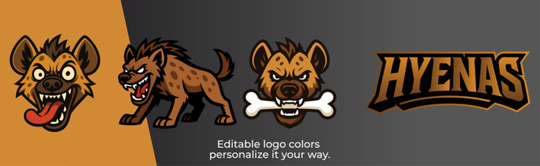Angry Hyena Head – Modern Esport Mascot Logo Vector for Gaming and Sports Team Identity