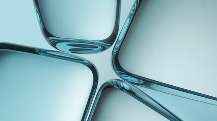 abstract background with blue glass