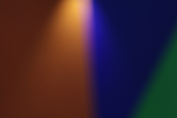 Una toma de cerca de un fondo abstracto de varios colores con un degradado ligero desenfocado