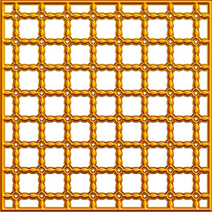 3D seamless pattern of metal squares