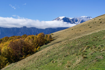 mountain landscape in autumn, Baiu Mountains, Romania 