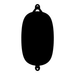 Vector art of mooring buoy, a floating object used to secure vessels in harbors and anchorages, ensuring safe and stable docking in the water © Suriya