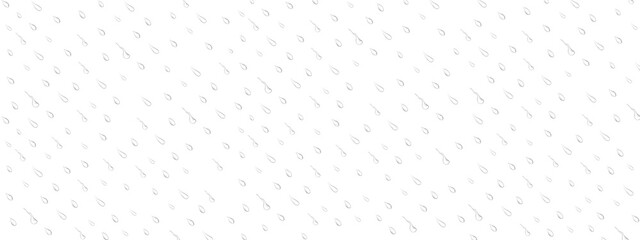 transparent  inclined raindrops on a transparent background, close-up, png, isolated.Long