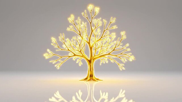 autumn tree with yellow leaves