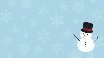 christmas wrapping paper background with snowman