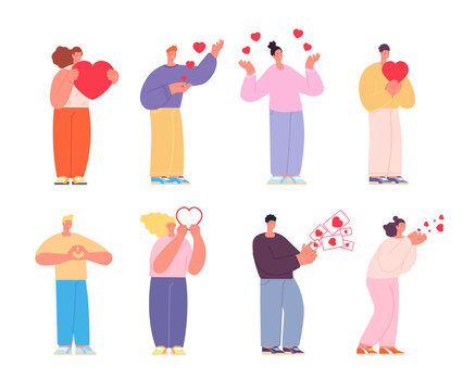 Set of man who love each other illustration 
