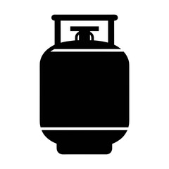 Portable propane gas tank cylinder vector illustration for camping grilling and heating needs