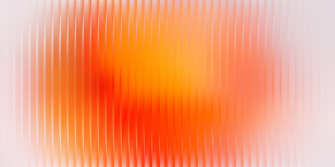 Naklejka na ściany i meble Ripple glass texture background, vertical ribbed gradient, soft blurred center. Modern abstract distortion surface, vector illustration