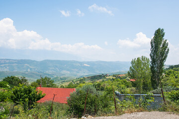 The beautiful countryside nature of Albania